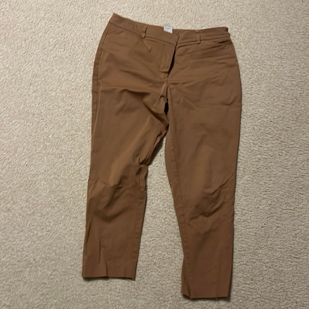 Brown/mustard color ankle pants